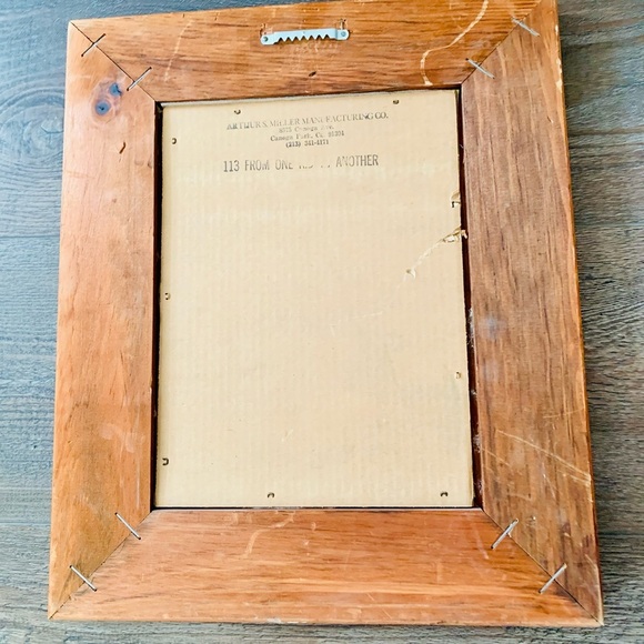 Vintage  Framed Hand Painted Sioux Picture Native American 15/18 Inch - Picture 10 of 15